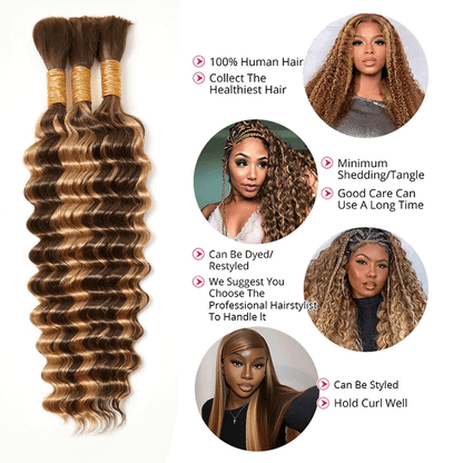 Extension Bulk Hair For Bohemian Braiding 