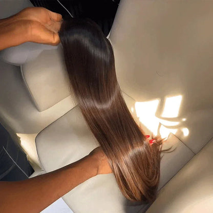 Silky &amp; Shiny Glueless 13x4 Ombré Highlight Straight Wig