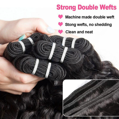Natural Burmese Curly Hair Extension Raw Unprocessed 100% Human Weave Hair