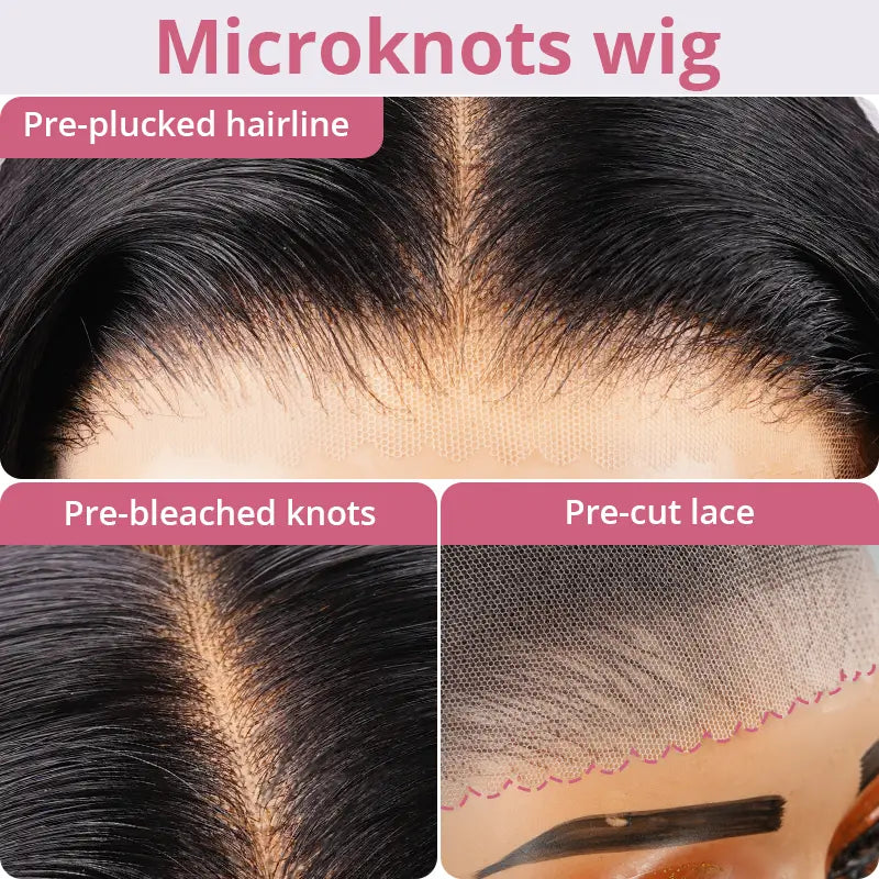 Pre Everything 9X6 Glueless Bleached Knots Wear Go Straight Human Hair Wig