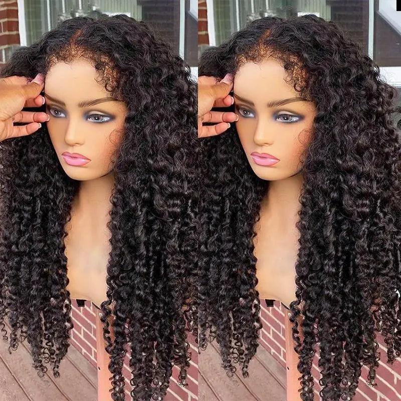 4C Kinky Edges Ventilated Wig 13x4 HD Lace Curly Wig Human Hair with Realistic Hairline - SHINE HAIR WIG