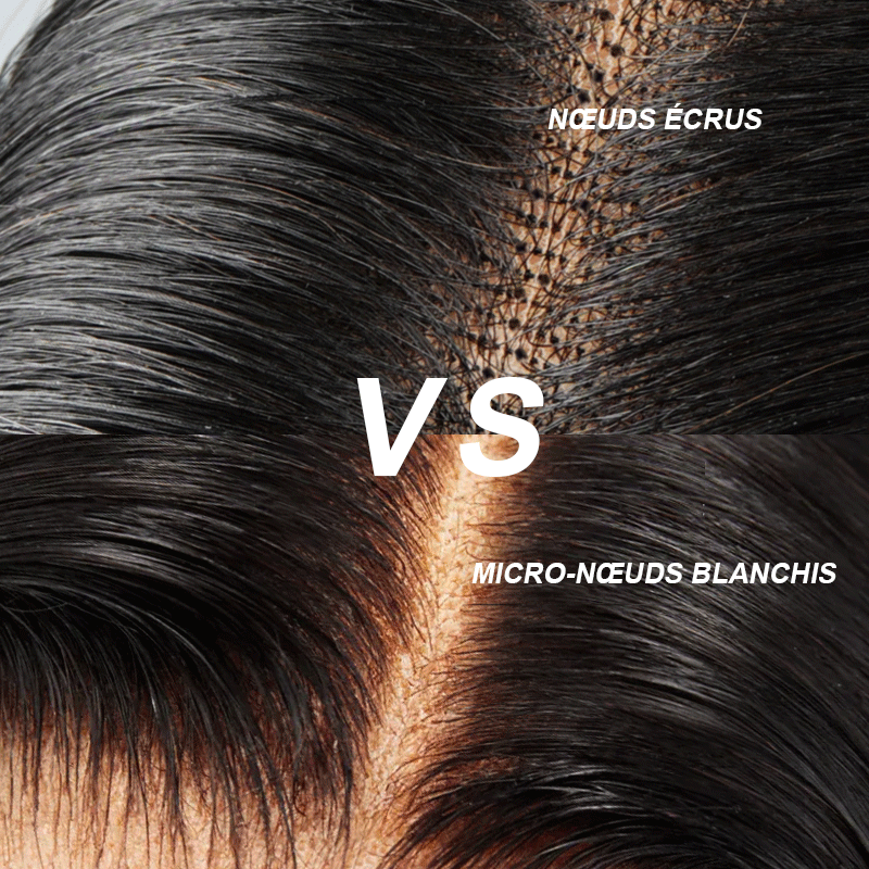 Perruque sans colle droites cheveux humains de couleur marron chocolat