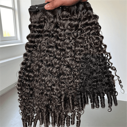 Natural Burmese Curly Hair Extension Raw Unprocessed 100% Human Weave Hair