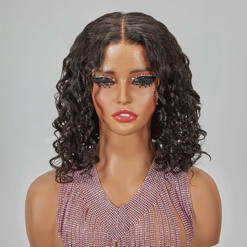 9x6 Trendy Short Cut Bob Glueless Water Wave Wig