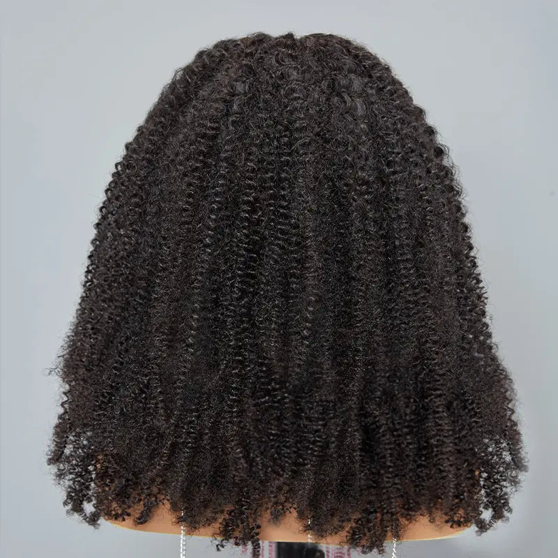7x5 13x4 Glueless Kinky Curly Pre-bleached Knots Human Hair Wig