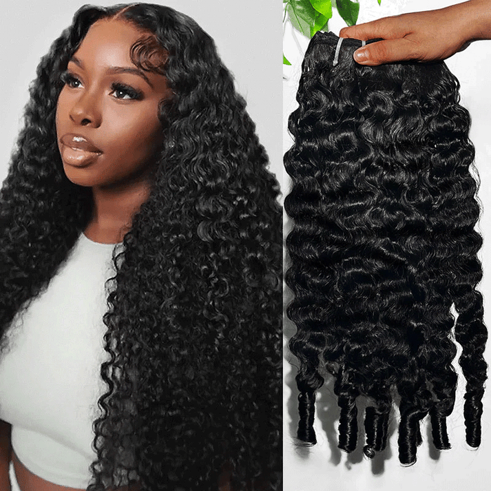 Natural Burmese Curly Hair Extension Raw Unprocessed 100% Human Weave Hair