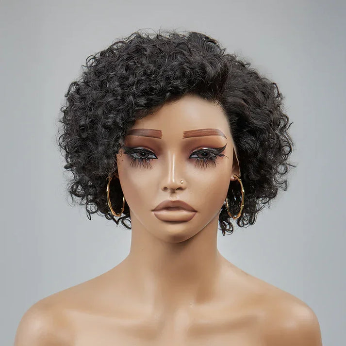 𝐇𝐨𝐭 𝐨𝐧 𝐭𝐫𝐞𝐧𝐝 𝐚𝐧𝐝 𝐫𝐞𝐚𝐝𝐲 𝐢𝐧 𝟐𝟒𝐡⚡Trendy Short Bob Wig 13x4 Lace Curly Human Hair