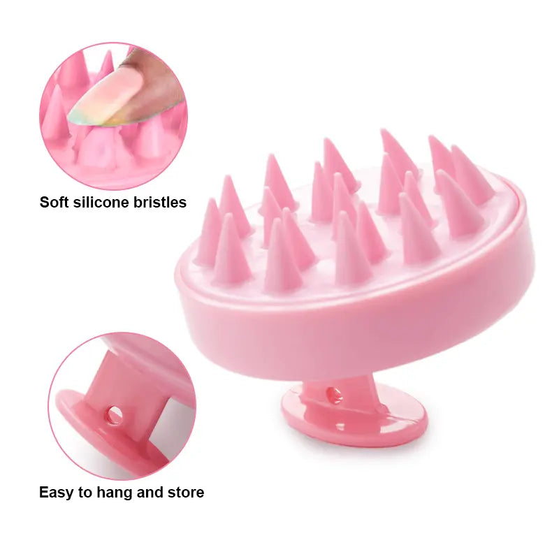 SHINE Scalp Massage Brush Scrubbers For Shampooing And Hair Regrowth
