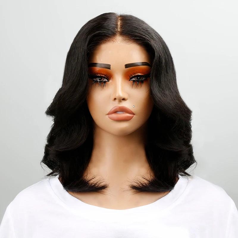 7x5 13x4 Design Stylist Glueless Bob Wavy Wig Wear Go Human Hair - SHINE HAIR WIG