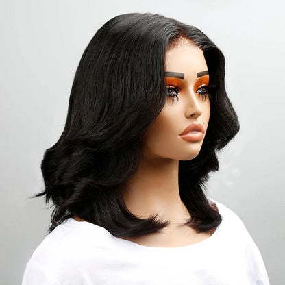 7x5 13x4 Design Stylist Glueless Bob Wavy Wig Wear Go Human Hair - SHINE HAIR WIG