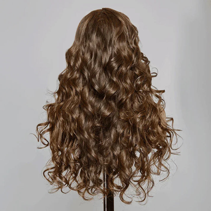 Glueless Chocolate Brown 13x4 Body Wave Human Hair Wig