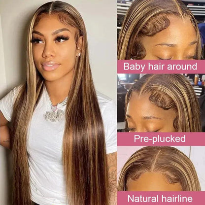 7x5 Glueless Wig Bleached Knots 