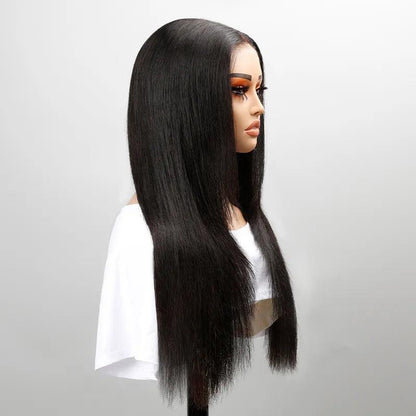 7x5 Trendy Layered Cut Pre-plucked Glueless Lace Frontal Straight Wig - SHINE HAIR WIG