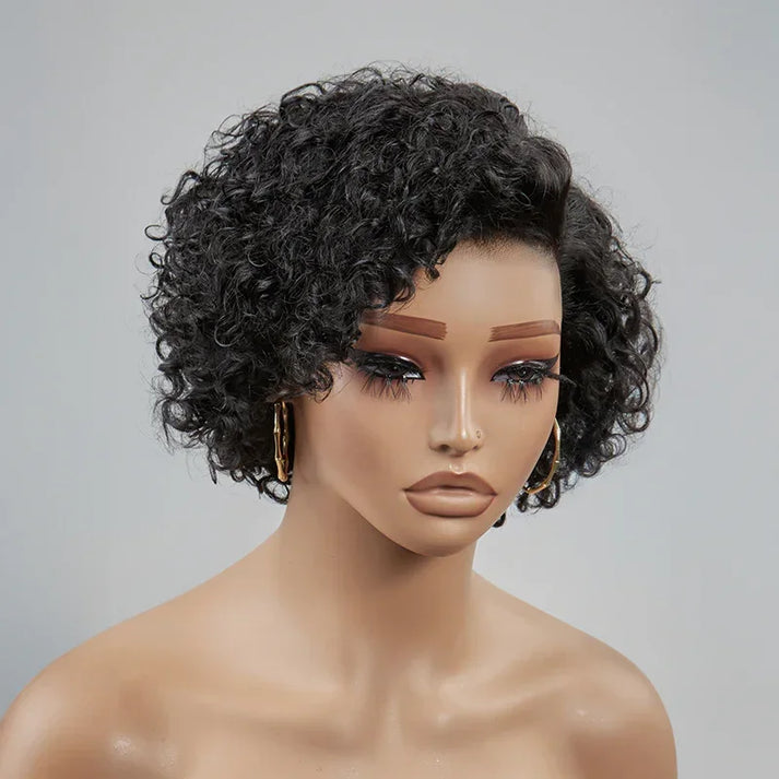 𝐇𝐨𝐭 𝐨𝐧 𝐭𝐫𝐞𝐧𝐝 𝐚𝐧𝐝 𝐫𝐞𝐚𝐝𝐲 𝐢𝐧 𝟐𝟒𝐡⚡Trendy Short Bob Wig 13x4 Lace Curly Human Hair