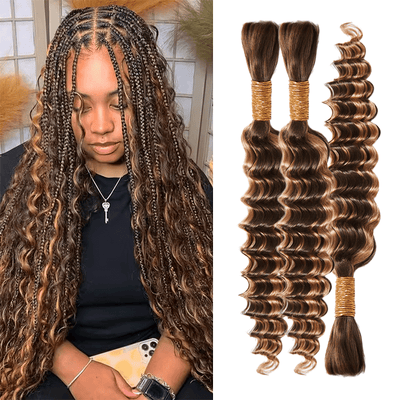 Extension Bulk Hair For Bohemian Braiding 