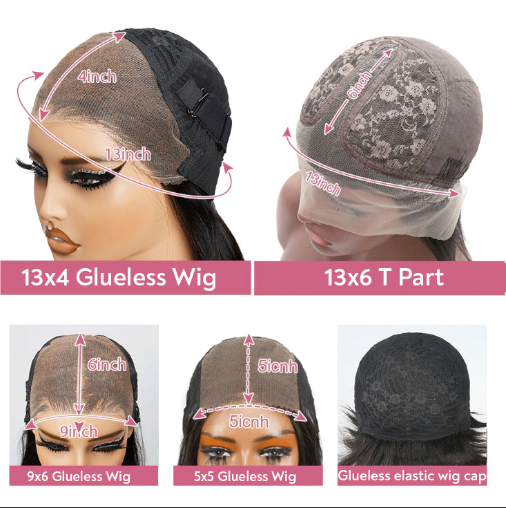 2 𝑭𝑶𝑹 $119🔥Best For Summer Glueless Highlight/Ombre 99J Color Bob Wear Go Wig