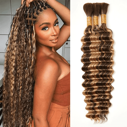 Extension Bulk Hair For Bohemian Braiding 