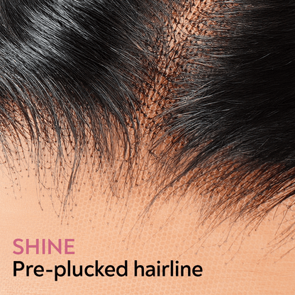 Glueless Layered Effortless Lace 300% Density Bob Soft &amp; Voluminous 5x5 Glueless Wavy Wig