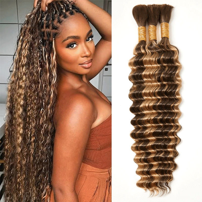 Extension Bulk Hair For Bohemian Braiding 
