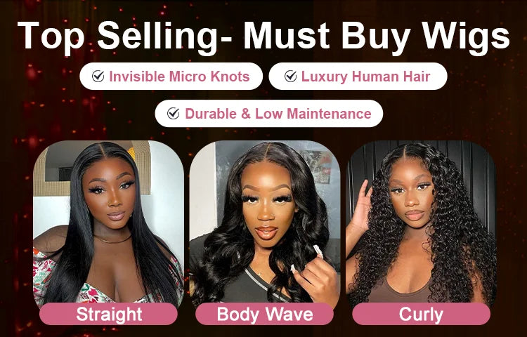 Top Selling Wigs High Quality Human Hair Wigs for Every Occasion