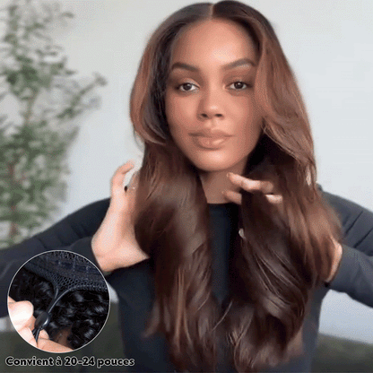 Genuine Salon Quality Glueless Color Highlight 13x4 Wavy Wig 250% Density