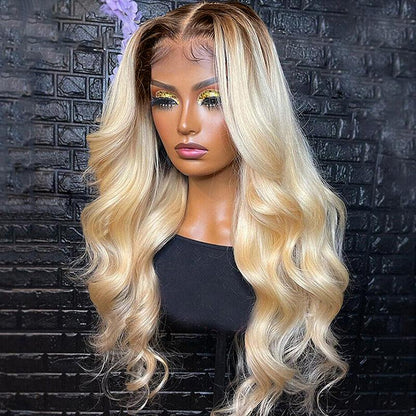 shinehair ombre body wave wig human hair