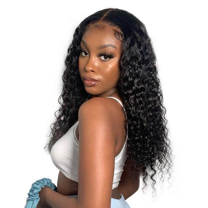 13*6*1 T Part Lace Wig Brazilian Curly Wave Human Hair Wigs High Density - SHINE HAIR WIG