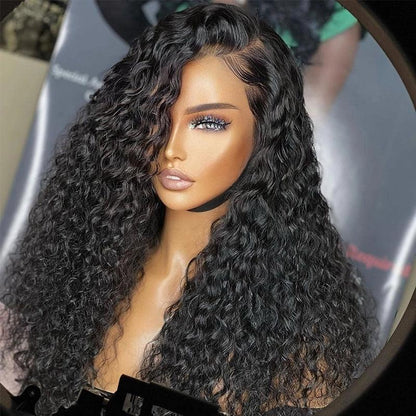13x4 13x6 Brazilian Curly Deep Wave Lace Frontal Human Hair Wigs Preplucked - SHINE HAIR WIG