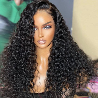 13x4 13x6 Brazilian Curly Deep Wave Lace Frontal Human Hair Wigs Preplucked - SHINE HAIR WIG