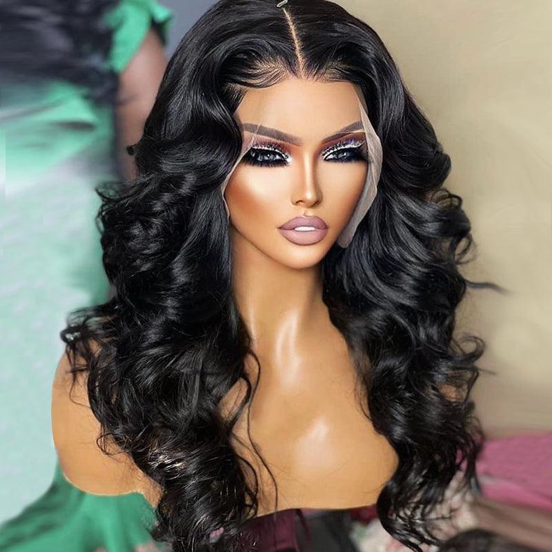 13x4 13x6 Brazilian Loose Wave Transparent Lace Frontal Human Hair Wigs Prepluked - SHINE HAIR WIG