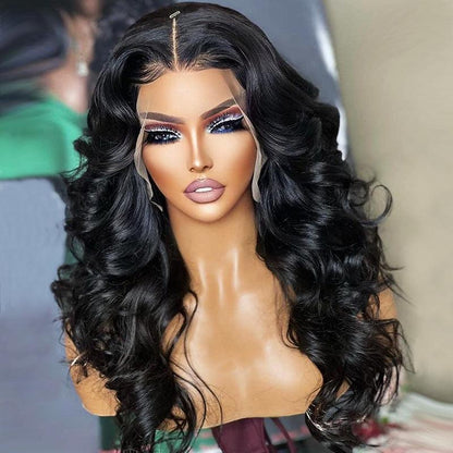 13x4 13x6 Brazilian Loose Wave Transparent Lace Frontal Human Hair Wigs Prepluked - SHINE HAIR WIG