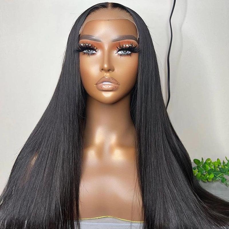 13x4 13x6 Brazilian Straight Transparent Lace Front Wig Human Hair Wigs Prepluked - SHINE HAIR WIG