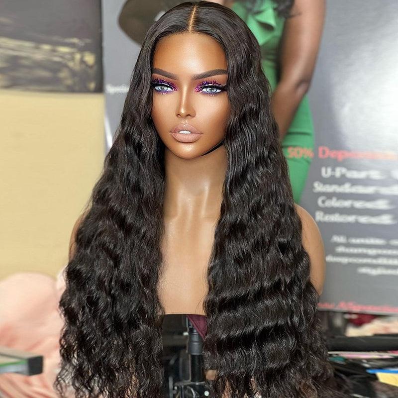 shinehair water wave lace front wig