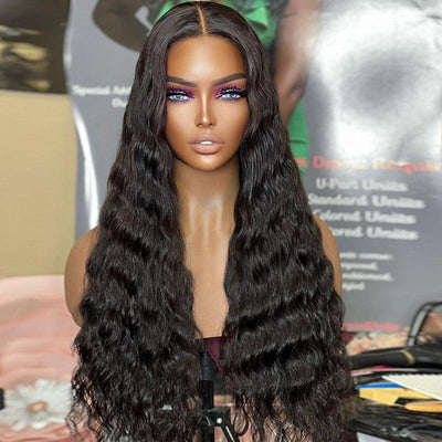 13x4 13x6 Brazilian Water Wave Lace Front Human Hair Wigs Pre Plucked Hairline - SHINE HAIR WIG