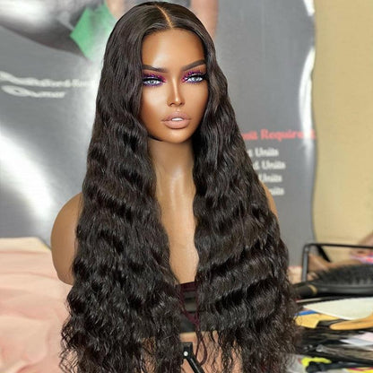 13x4 13x6 Brazilian Water Wave Lace Front Human Hair Wigs Pre Plucked Hairline - SHINE HAIR WIG