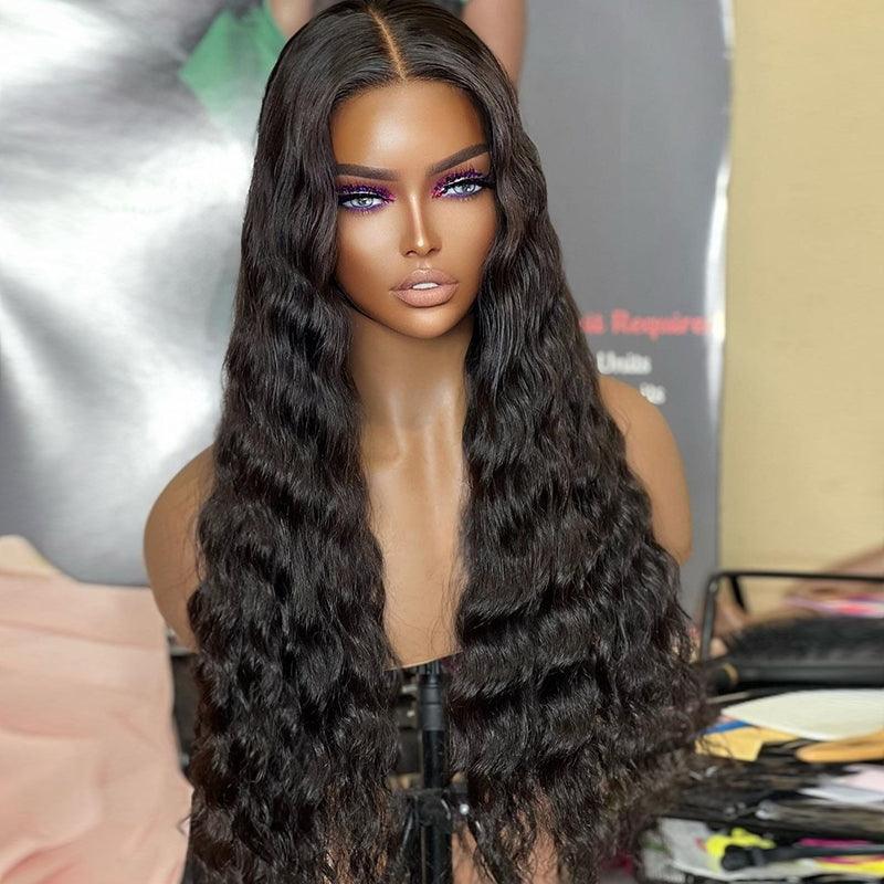 13x4 13x6 Brazilian Water Wave Lace Front Human Hair Wigs Pre Plucked Hairline - SHINE HAIR WIG