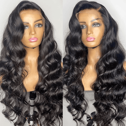 13x4 13x6 Loose Deep Wave Transparent Lace Front Human Hair Wigs - SHINE HAIR WIG