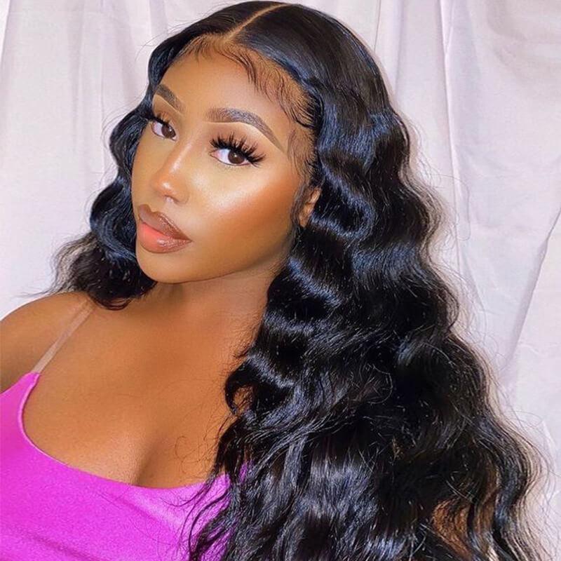 13x4 13x6 Loose Deep Wave Transparent Lace Front Human Hair Wigs - SHINE HAIR WIG