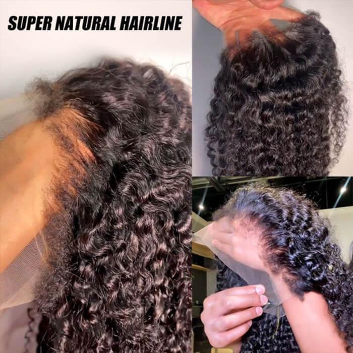 13x4 13x6 Real HD Lace Frontal Wig Curly Wave Virgin Human Hair - SHINE HAIR WIG