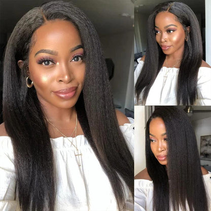 13x4 13x6 Real HD Lace Frontal Wig Kinky Straight Virgin Human Hair - SHINE HAIR WIG