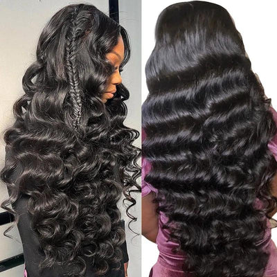13x4 13x6 Real HD Lace Frontal Wig Natural Wave Virgin Human Hair - SHINE HAIR WIG
