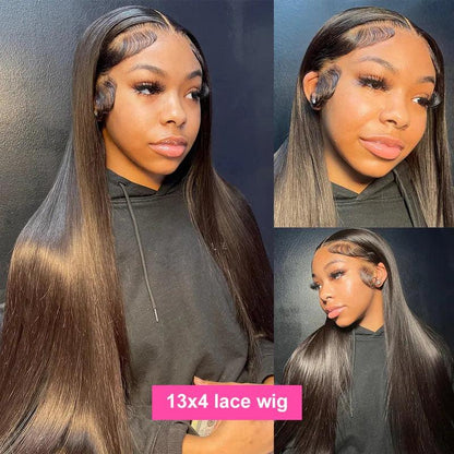 13x4 13x6 Real HD Lace Frontal Wig Straight Virgin Human Hair - SHINE HAIR WIG