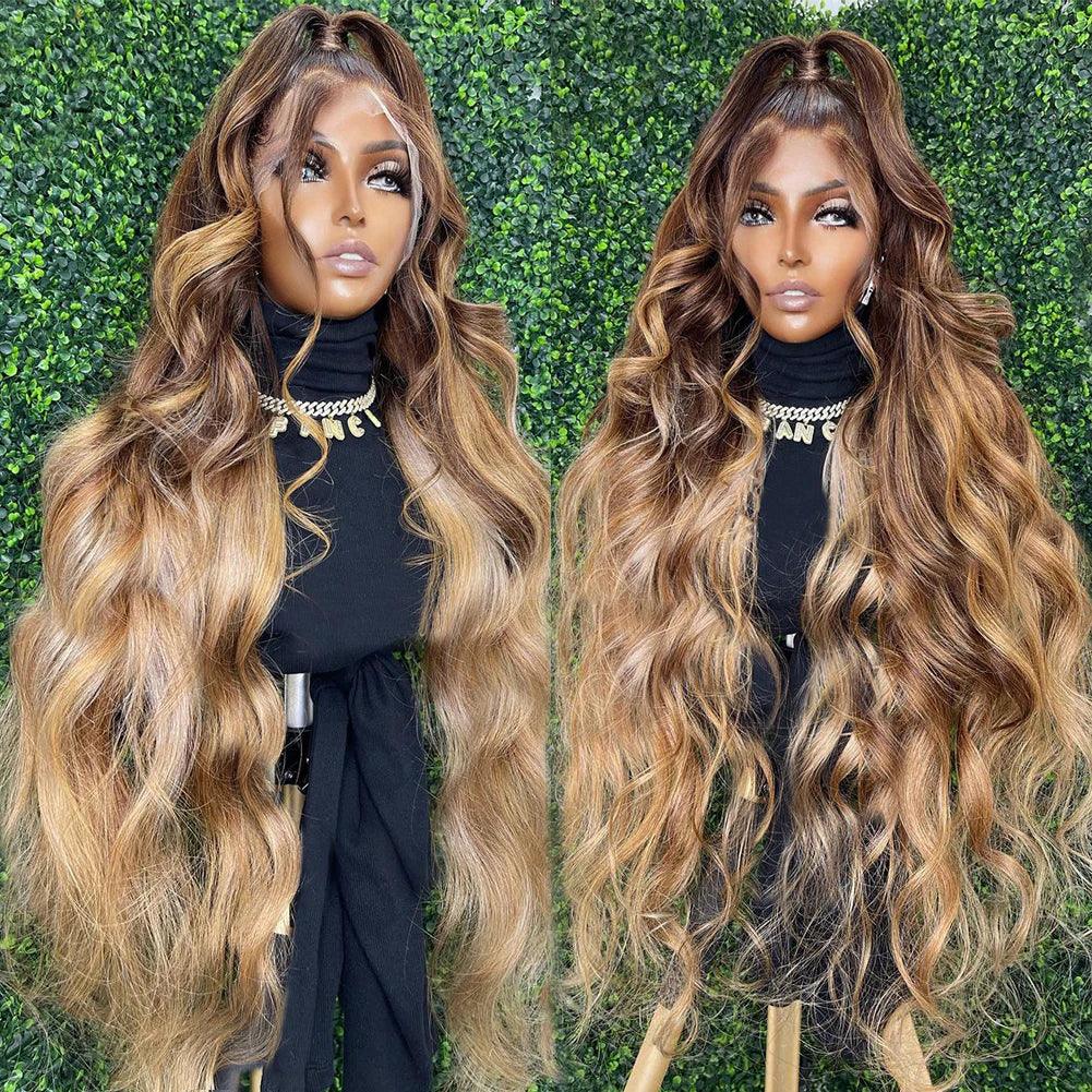 13x4 Lace Frontal Human Hair Wigs Body Wave 