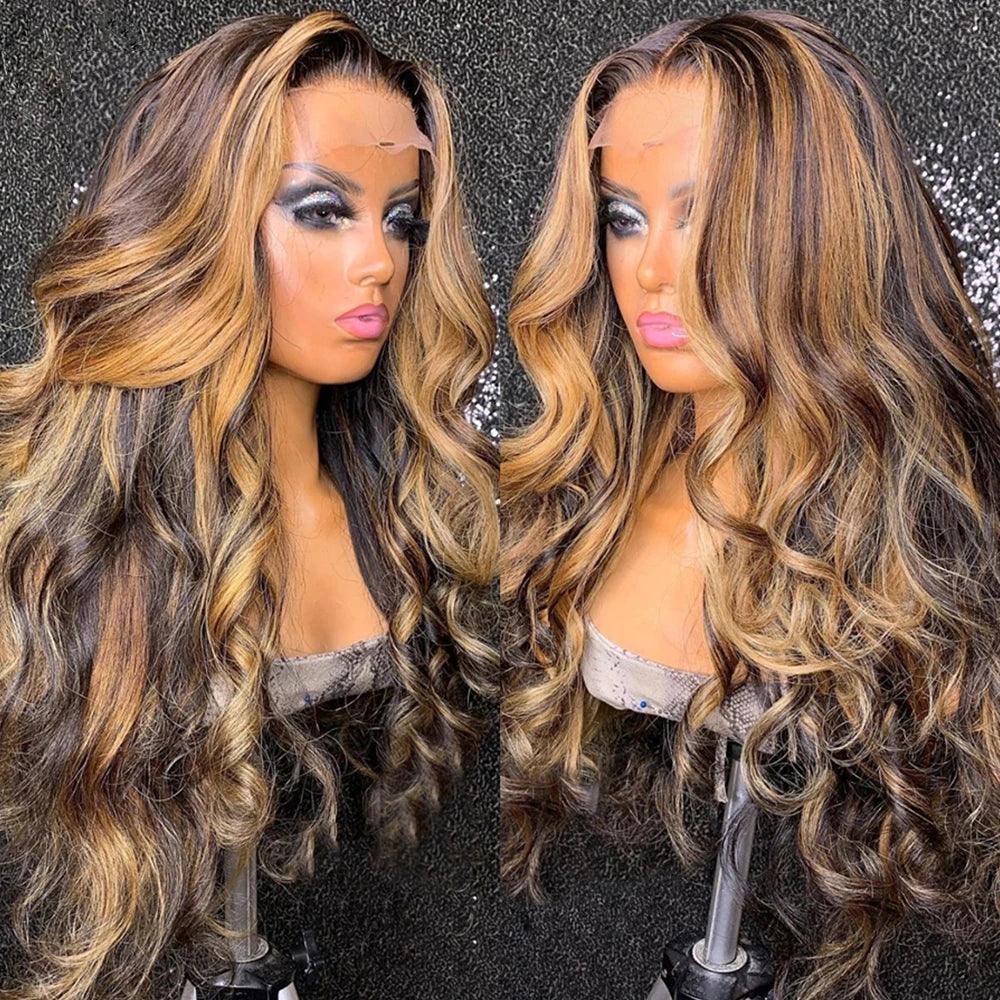 13x4 Lace Frontal Human Hair Wigs Body Wave 