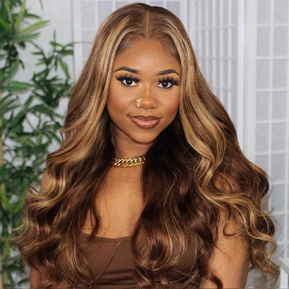 13x4 Lace Frontal Human Hair Wigs Body Wave 