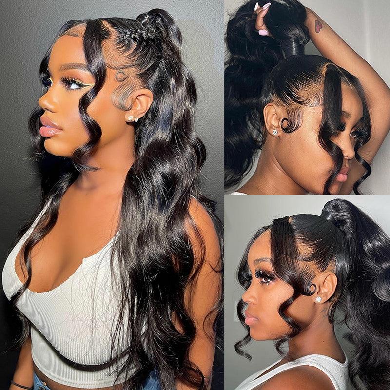 shinehair 360 body wave lace front wig