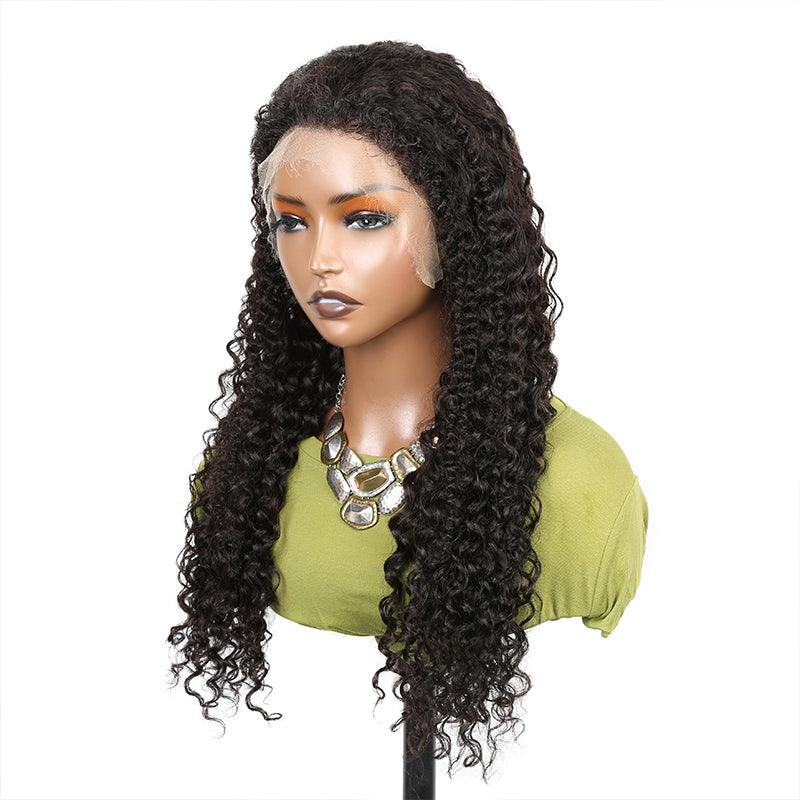 4C Kinky Edges Ventilated Wig 13x4 HD Lace Curly Wig Human Hair with Realistic Hairline - SHINE HAIR WIG
