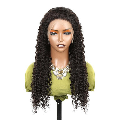 4C Kinky Edges Ventilated Wig 13x4 HD Lace Curly Wig Human Hair with Realistic Hairline - SHINE HAIR WIG