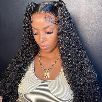 4C Kinky Edges Ventilated Wig 13x4 HD Lace Curly Wig Human Hair with Realistic Hairline - SHINE HAIR WIG