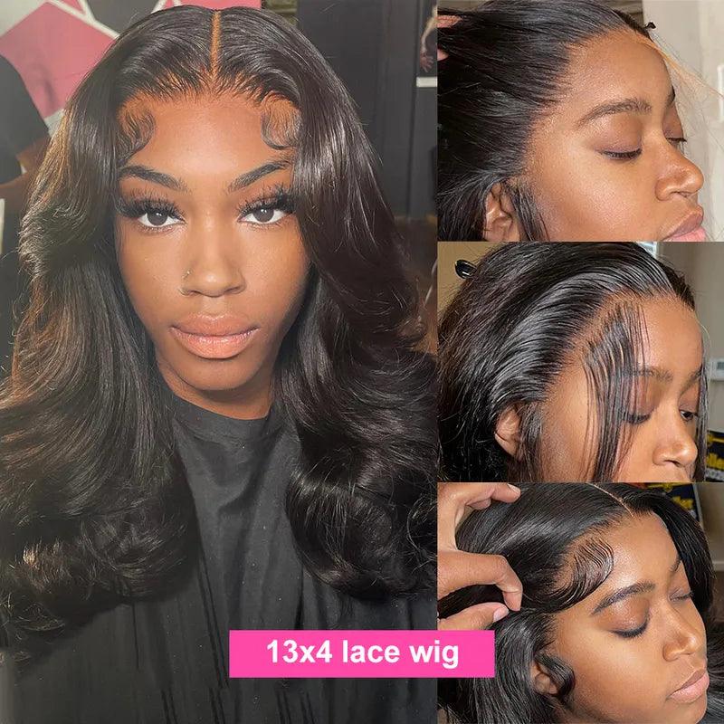 4x4/13x4 Lace Wig Short Bob Brazilian Body Wave Human Hair Wigs - SHINE HAIR WIG